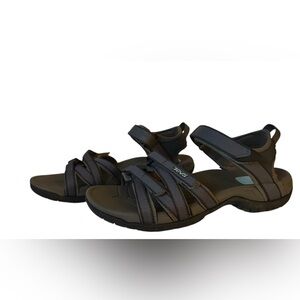 Teva Gray Sandals with Durable Sole and Velcro Closure